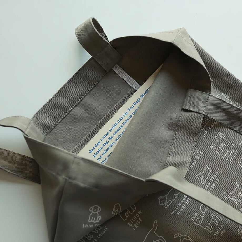 Eco bag | DOG DICTIONARY gray