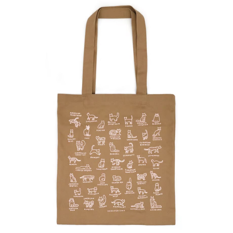 Eco bag | CAT DICTIONARY coffee