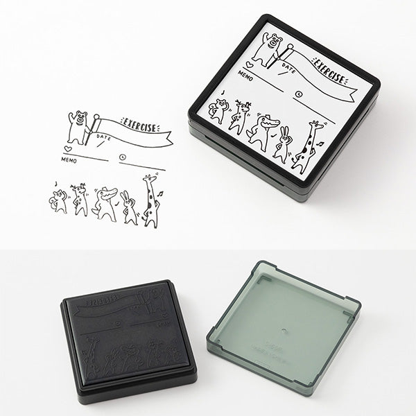 MIDORI Pre-inked stamp < Exercise >