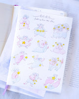 Planche de stickers en papier washi dodolulu