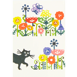 Carte postale <fleur et chat></fleur>