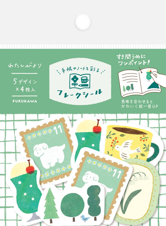 Flake Sticker Watashi-biyori Series