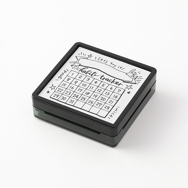 MIDORI Pre-inked stamp < Habit tracker >