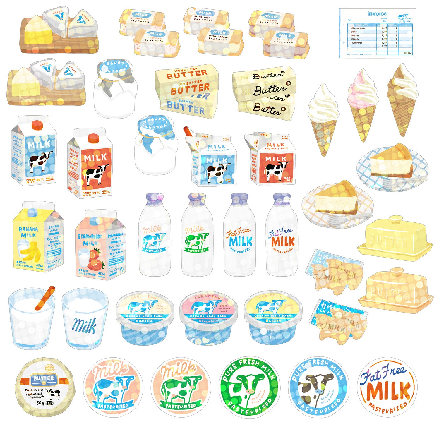 Decoration Haco Sticker < Creamy Hills Farm >