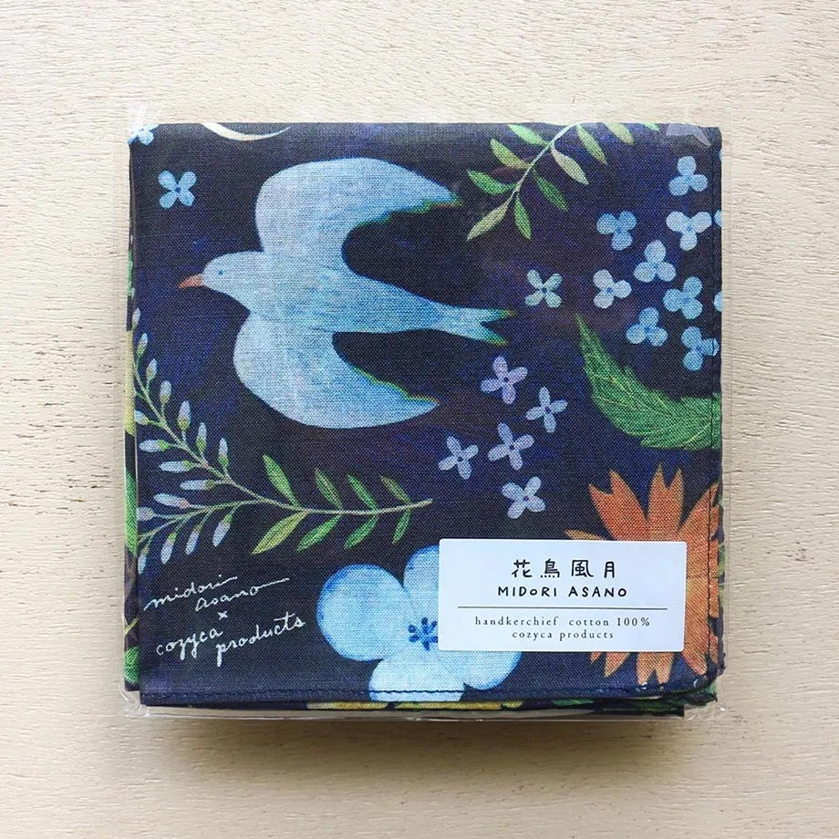Handkerchief < Flowers, birds, wind and moon >