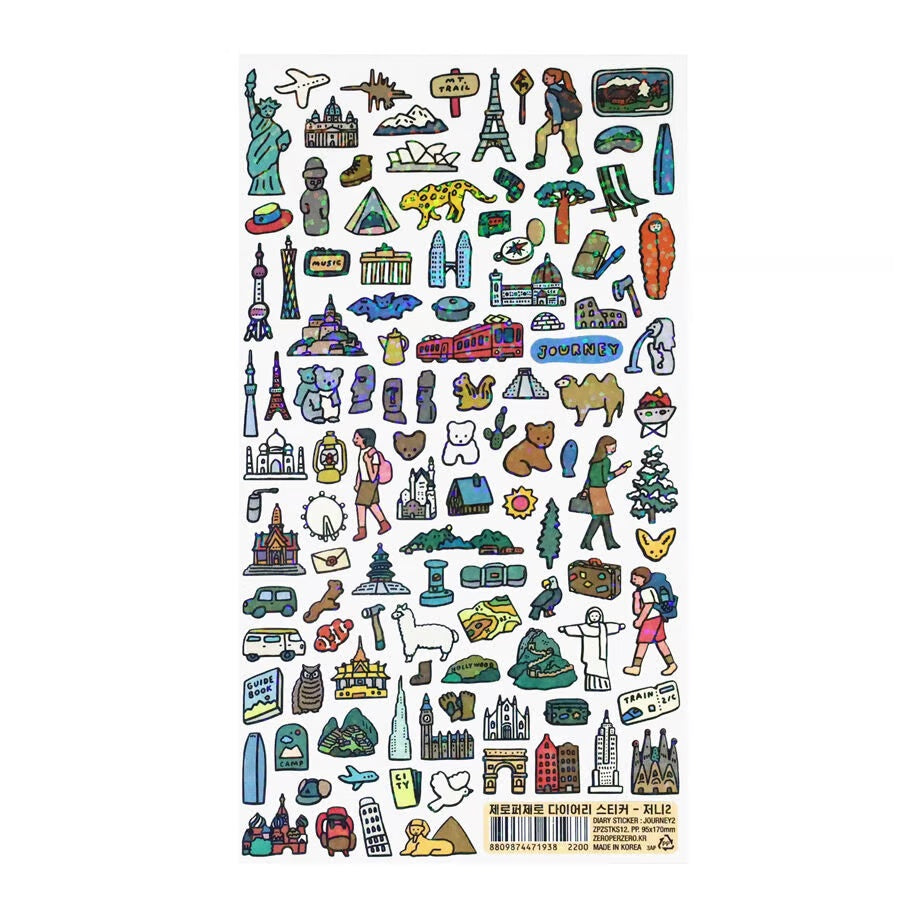 Journal sticker < Journey >