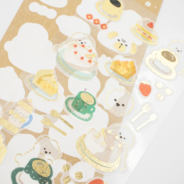 Foil stamp sticker sheet