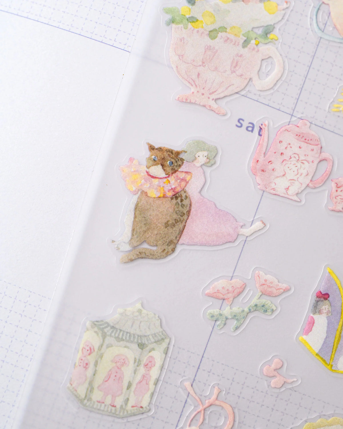 Planche de stickers en papier washi dodolulu