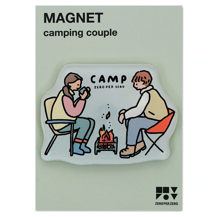 Magnet < Camping couple >