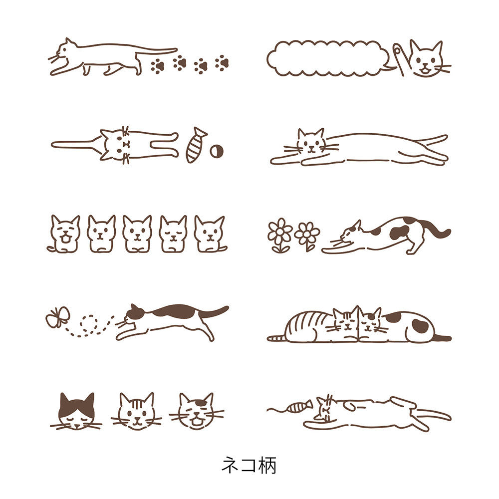 MIDORI Rollstempel Katze