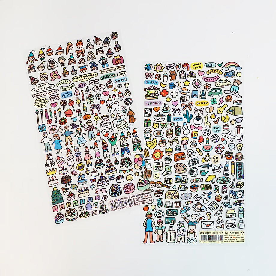 Journal sticker < Happy >