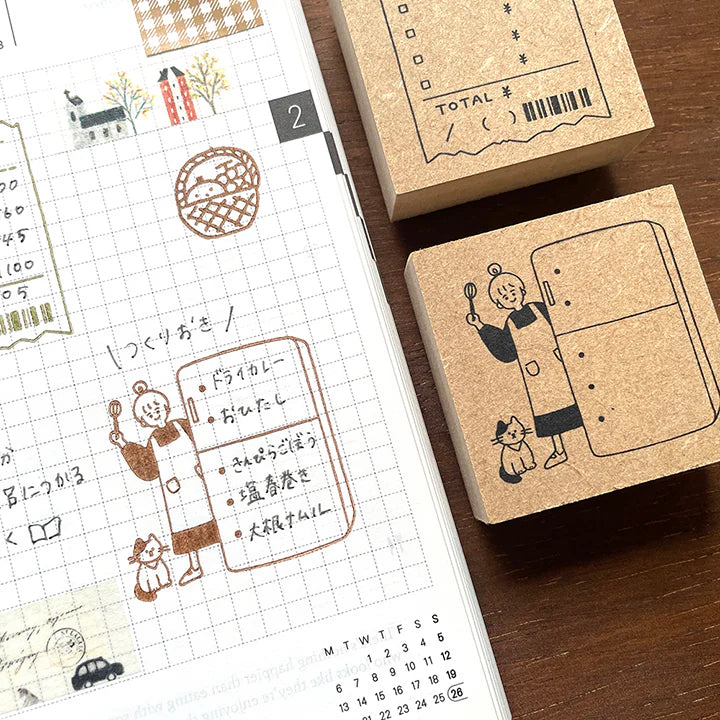 Peppoko Notebook Stamp - Refrigerator