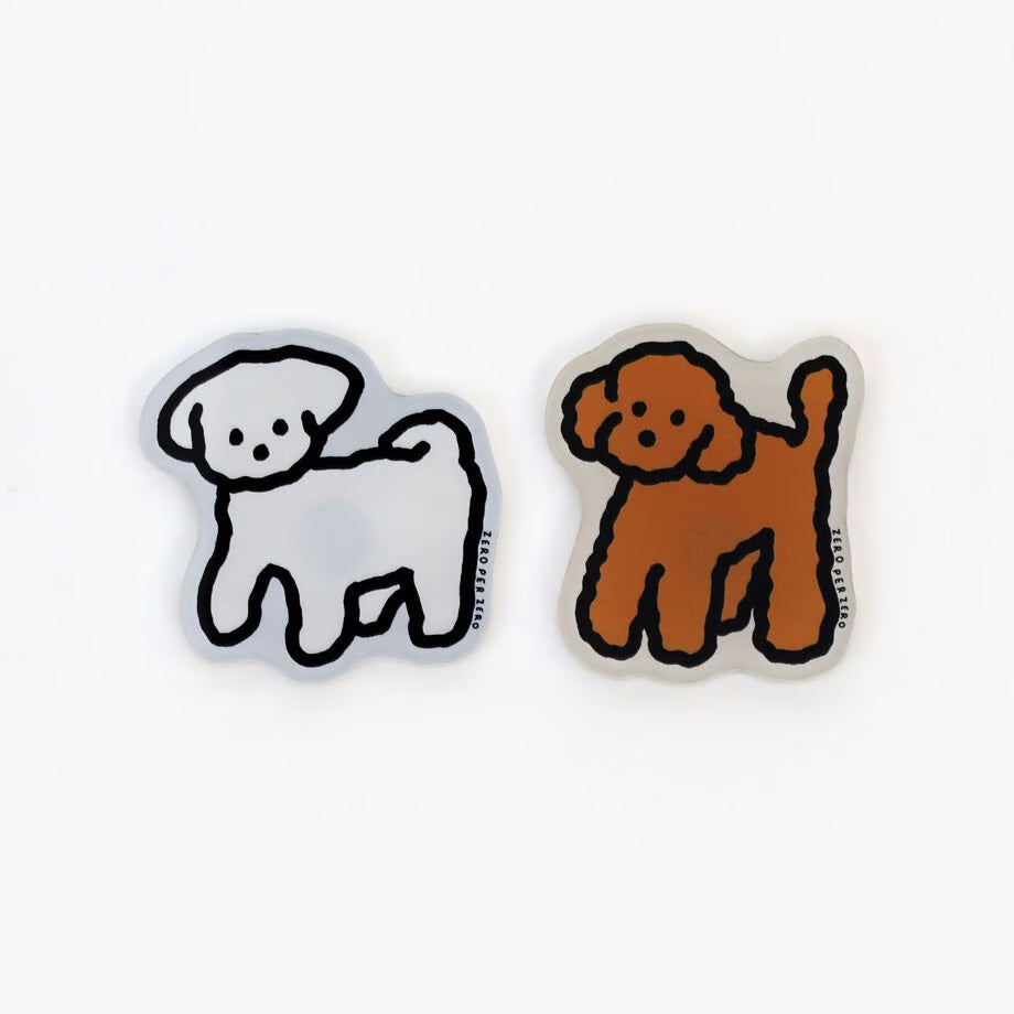 Magnet < Brown poodle >