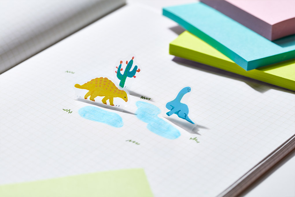 Pop-up sticker < Dinosaur >