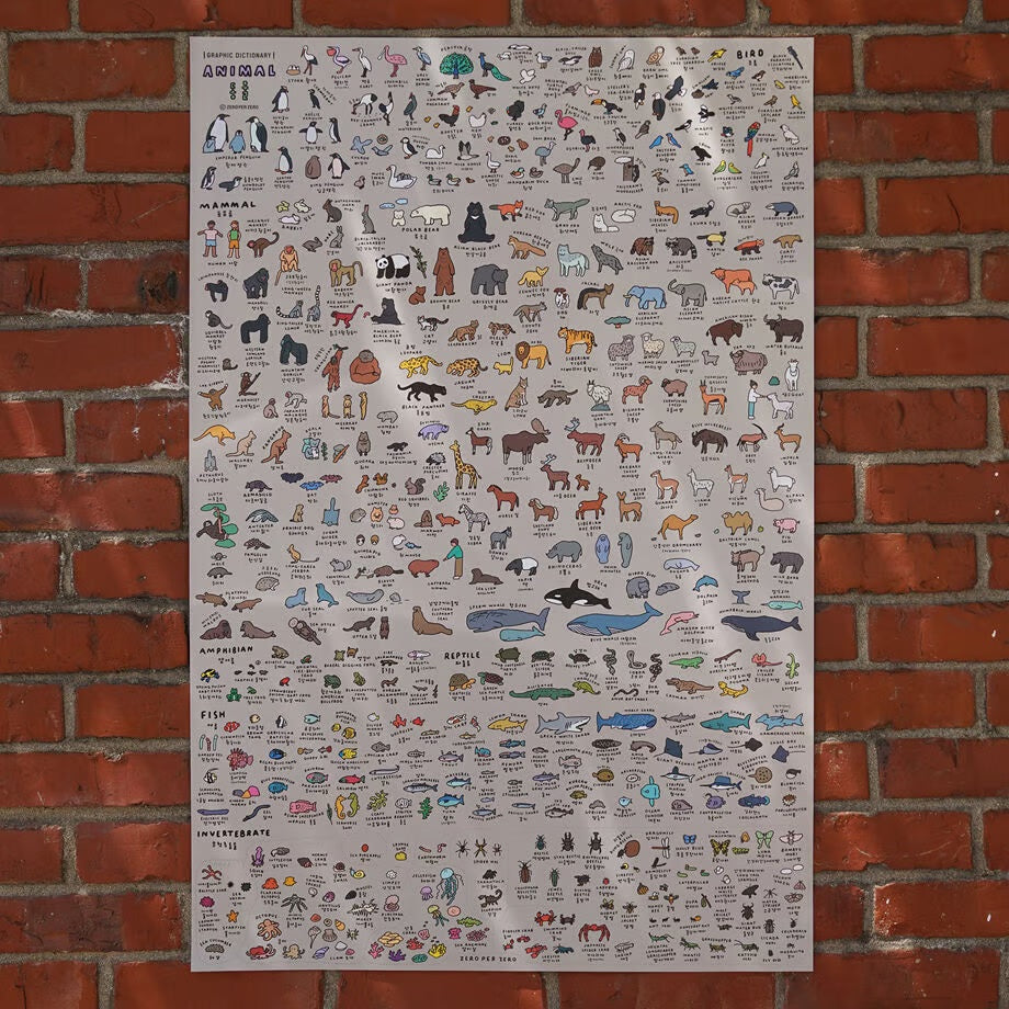 Graphic Dictionary Poster < Animal dictionary >