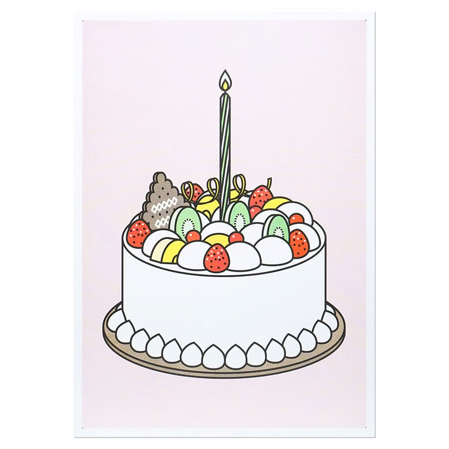 A3 RISO poster < Cream cake 2 >