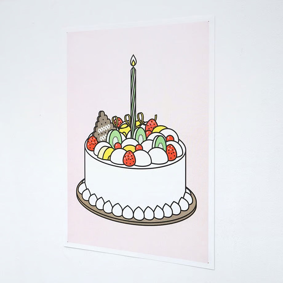 A3 RISO poster < Cream cake 2 >