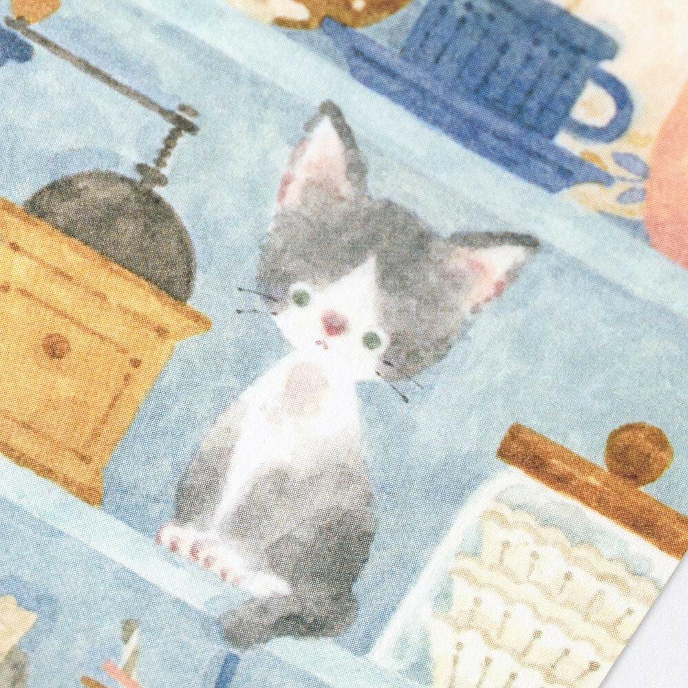 Postcard < Relaxing cat >