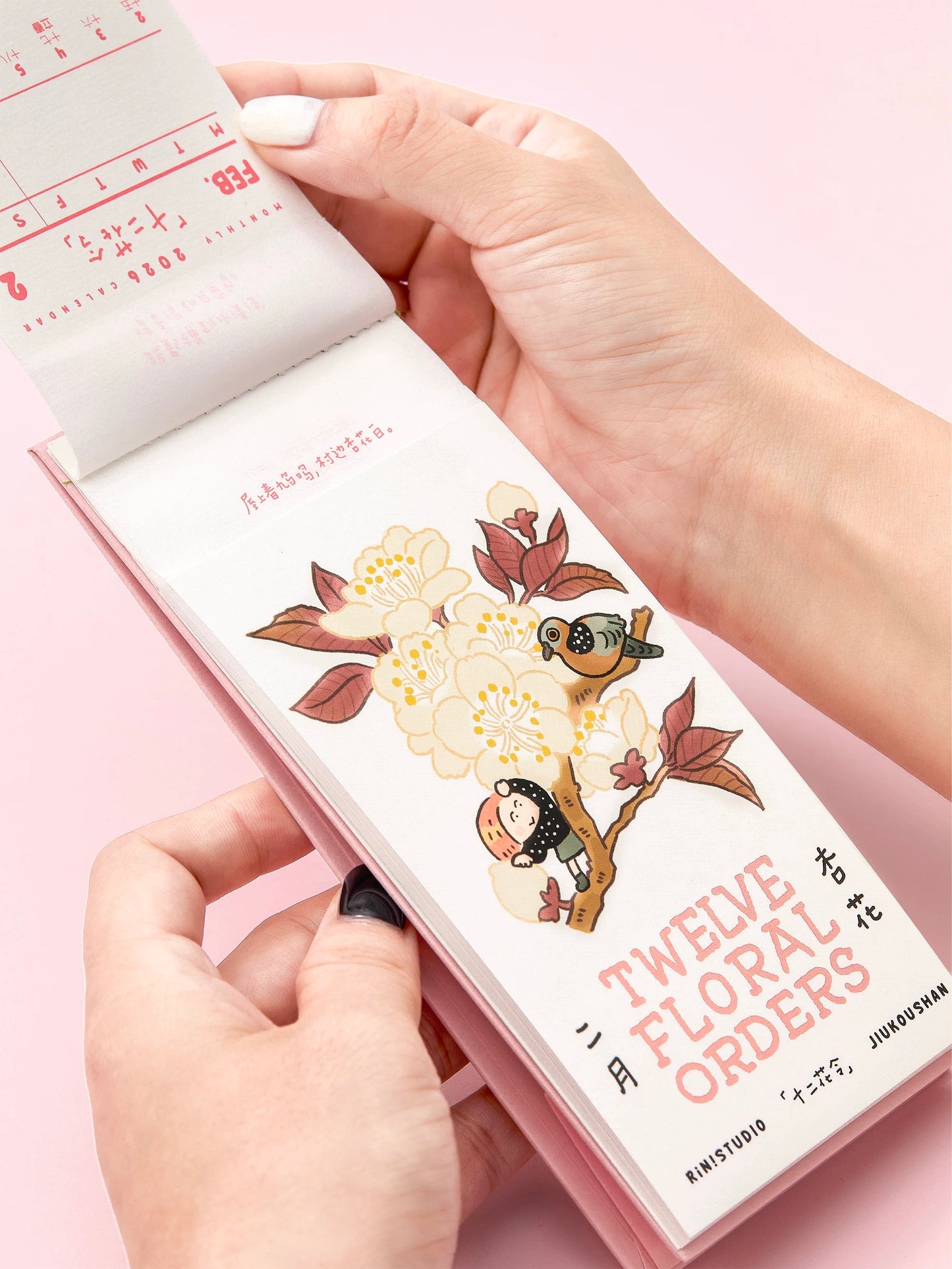 Rin!Studio - Twelve Floral Orders Desk Calendar 2026