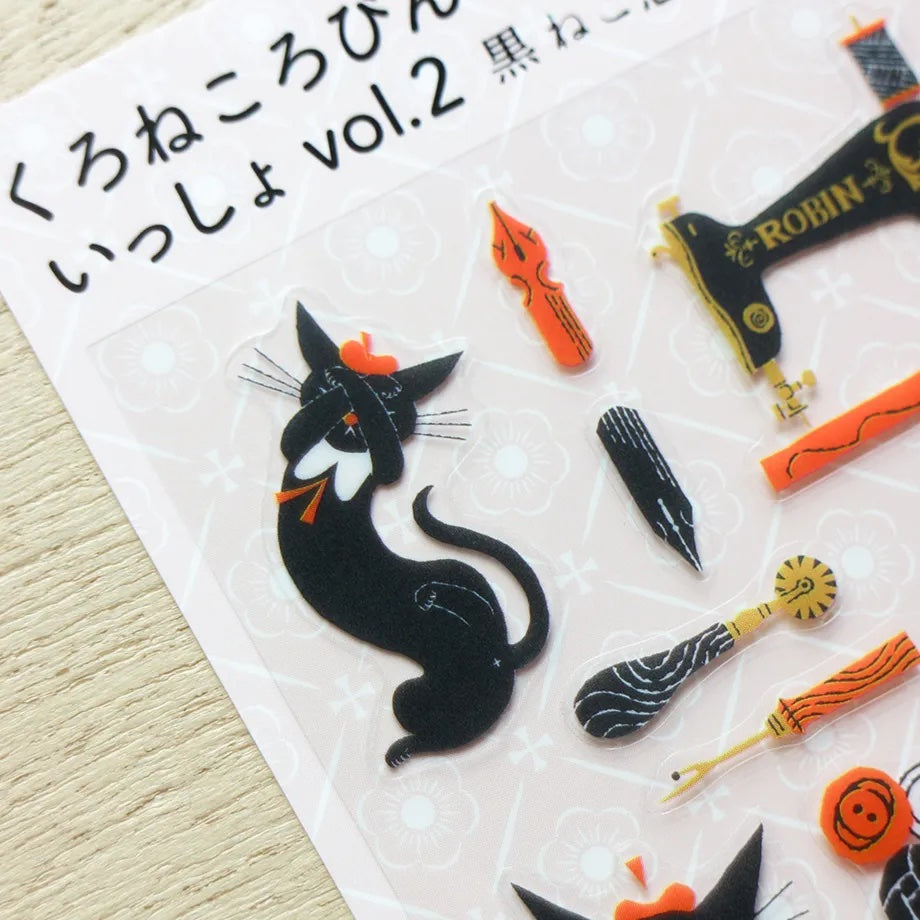 Black cat stickers