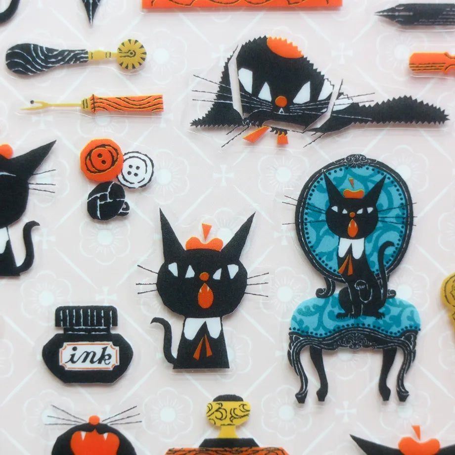 Black cat stickers
