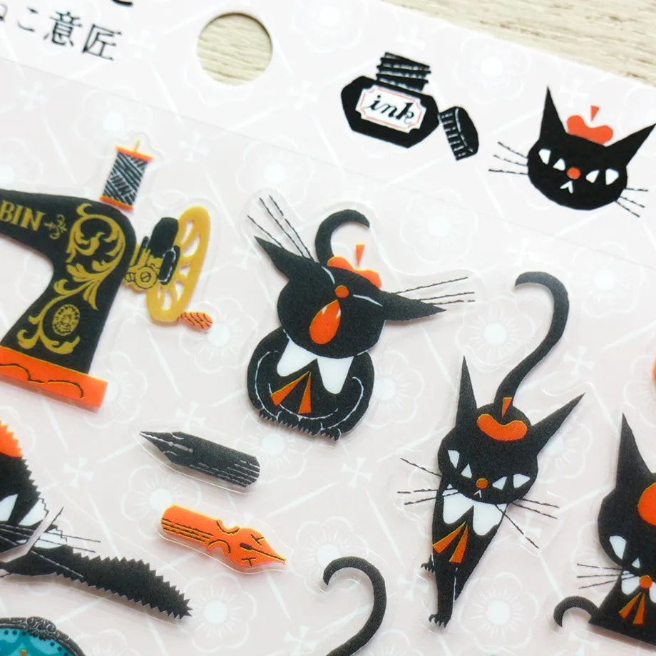 Black cat stickers