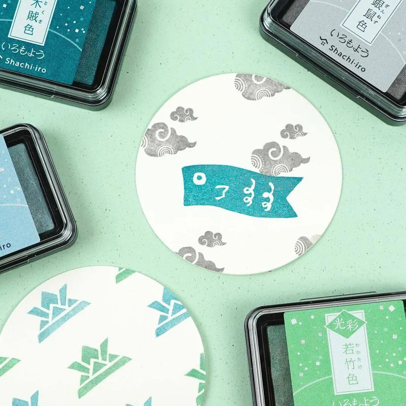 Shachihata Iromoyo Mini Stamp Ink Pad - Shimmer