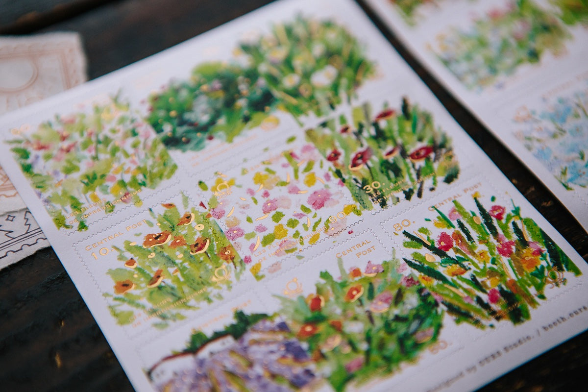 Stamp Sticker < Bright Bloom >