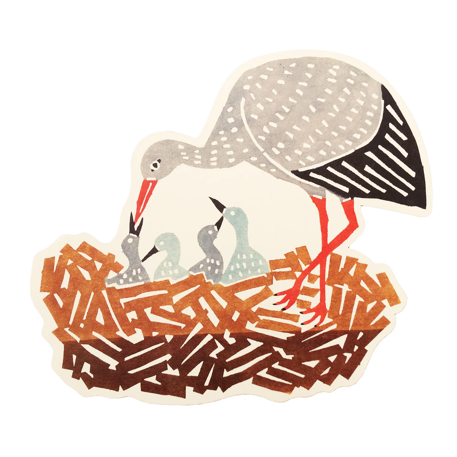 Greeting card < Stork >