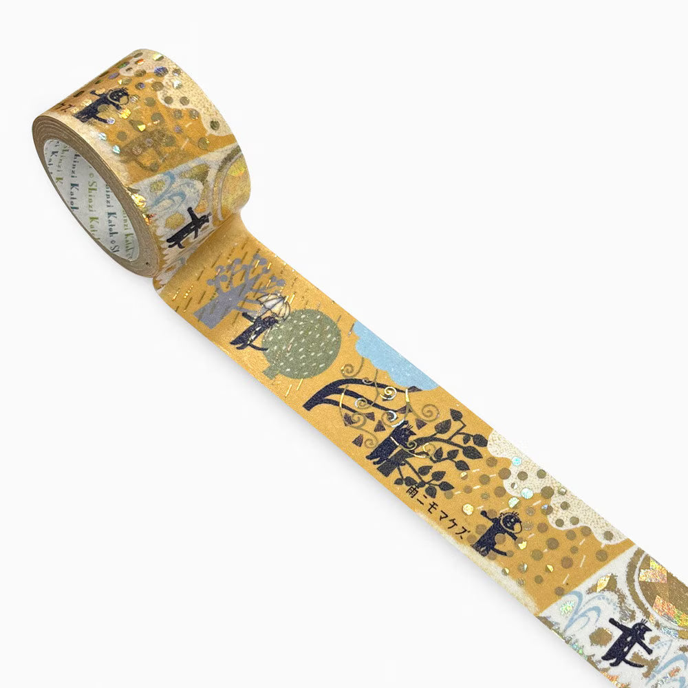 Sparkling Masking Tape 27mm – Kenji Miyazawa: “Undaunted by the Rain”