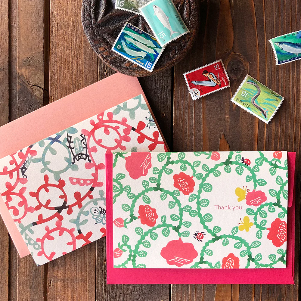 Greeting card < Thank you >