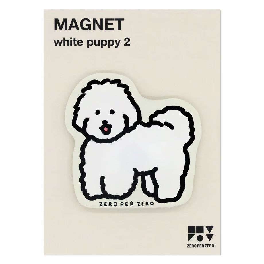 Magnet < White puppy >