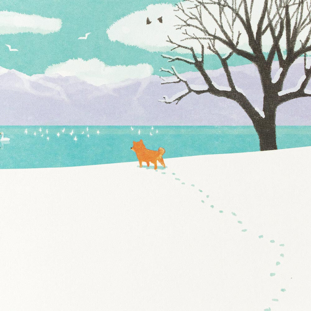 Postcard < Winter and Shiba >