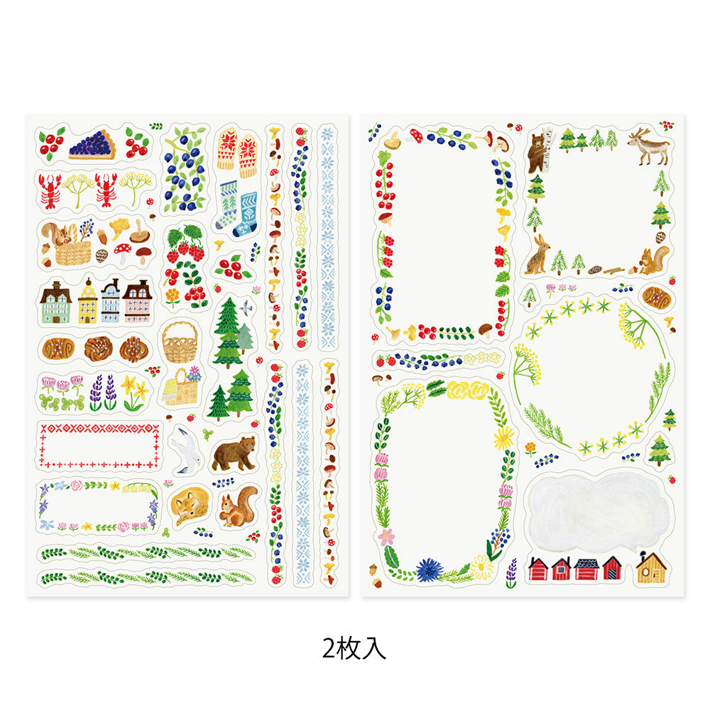 Yuru Log Decoration Sticker 2 Sheets