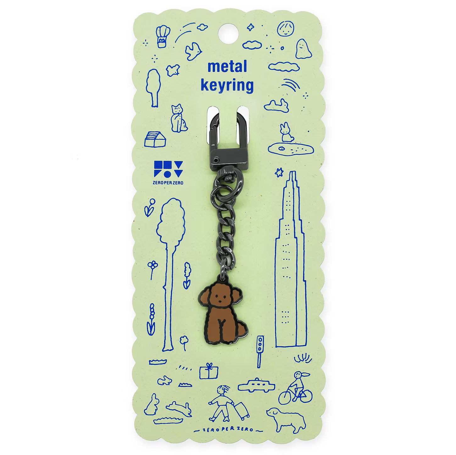 Handcrafted Black Nickel Animal Keyring