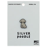 Pin's animal < Caniche marron >