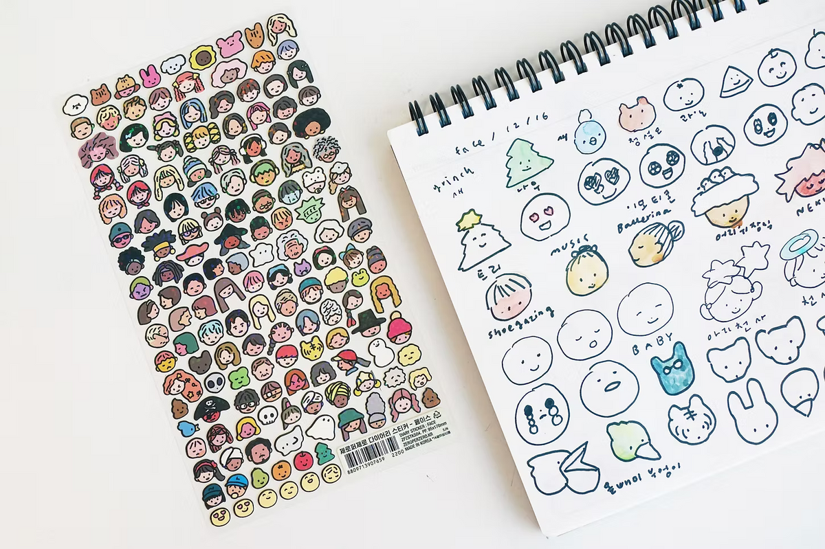 Journal sticker < Face >